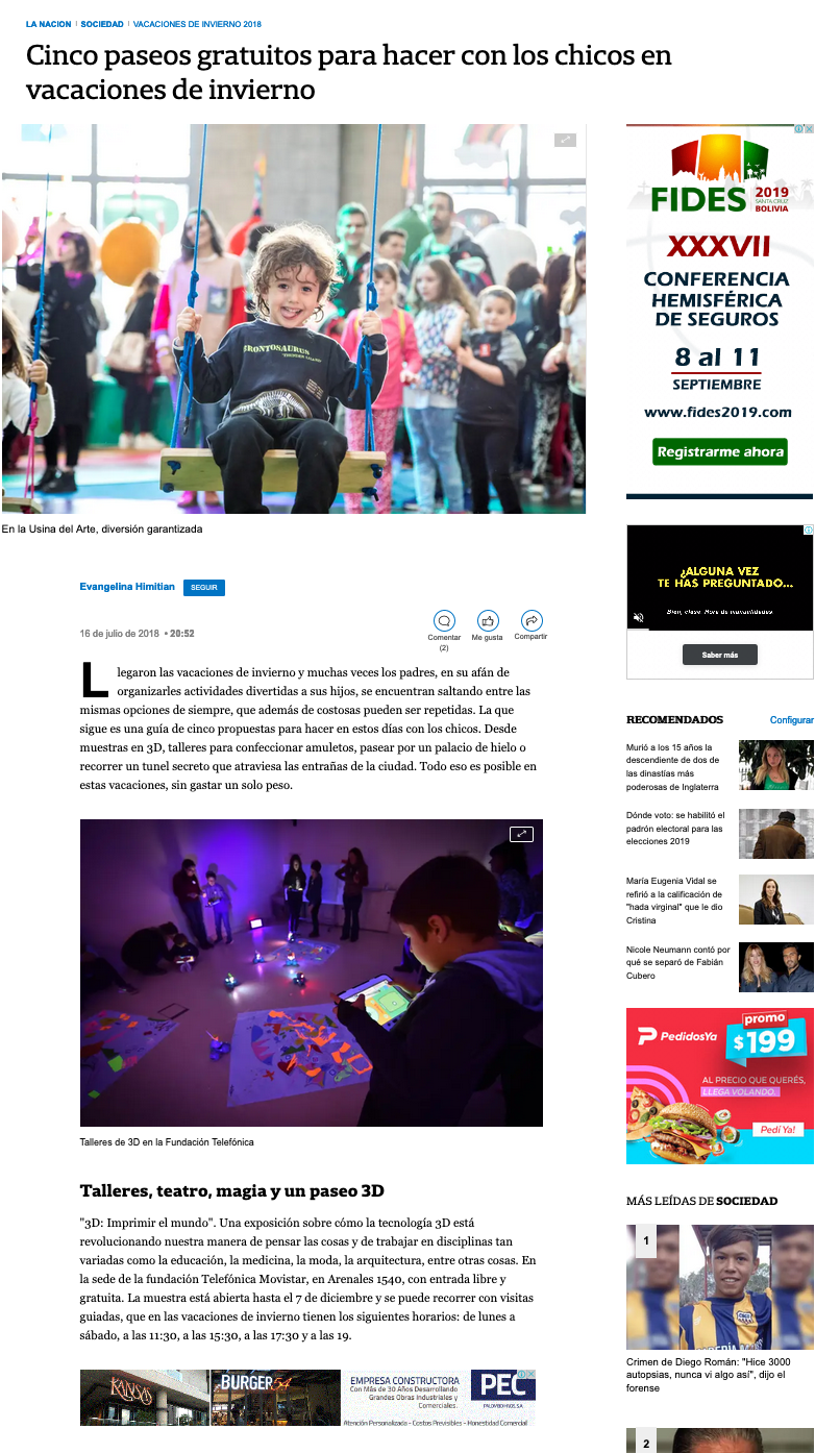 Eventbrite on La Nación