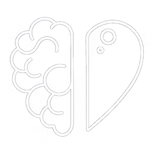 Ilustración de cerebro y corazón: storytelling creativo y base de prensa de Brand Partners