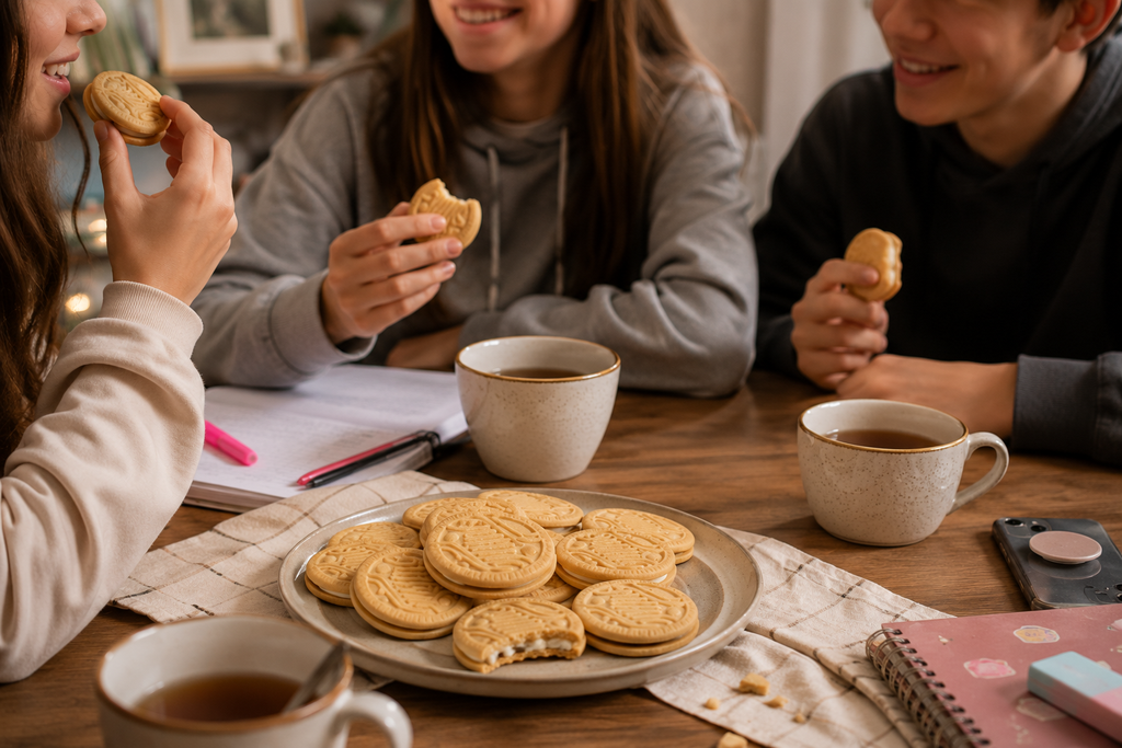 Las galletitas rellenas suman una nueva propuesta con chocolate blanco